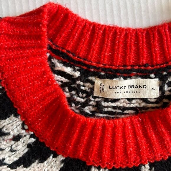 Lucky Brand Fair Isle Holiday Sweater size XL - Picture 10 of 15